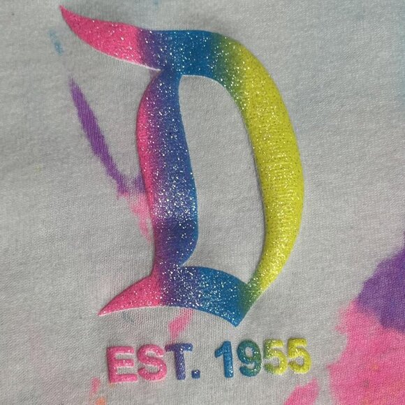 Disney Spirit Jersey Shirt Mens 2XL Neon Tie Dye Disneyland Resort Long Sleeve - Picture 3 of 14